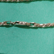 Load image into Gallery viewer, Diamond Cut Rope Chain Sterling Silver 7" Bracelet