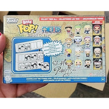 Load image into Gallery viewer, One Piece Monkey D. Luffy, Roronoa Zoa, Axe-Hand Morgan & Smoker Funko Bitty