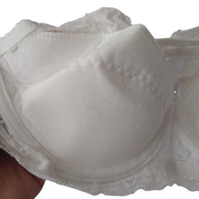 Load image into Gallery viewer, GYCL Ultrathin Underwire Push Up 3/4 Lace Bra, White,size Small 34B