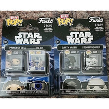 Load image into Gallery viewer, Funko Bitty Pop!: Star Wars - 2x 2pack Princess Leia R2-D2 Vader Stormtrooper