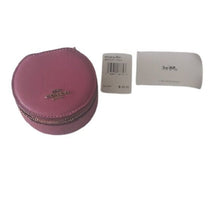Load image into Gallery viewer, Coach Dusty 88106 Pink Round Jewelry Case