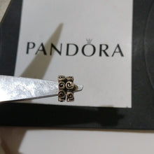 Load image into Gallery viewer, Pandora Retired Sterling Silver Small Roses Spacers- 790176, Set of 2