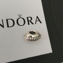 Load image into Gallery viewer, Pandora Retired Sterling Silver Football Sports Bead - 790384