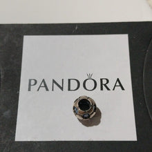 Load image into Gallery viewer, Pandora Retired Sterling Silver Blue Zirconia Soccer Ball Bead - 790444CZB