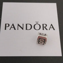 Load image into Gallery viewer, Pandora Retired Sterling Silver Alphabet Bead - Letter S - 790323S