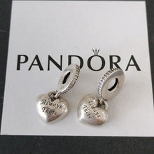 Load image into Gallery viewer, Pandora Sterling Silver Best Friends Dangle Charm Soft Pink Enamel - 791950cz