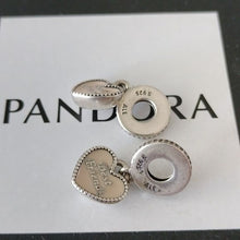 Load image into Gallery viewer, Pandora Sterling Silver Best Friends Dangle Charm Soft Pink Enamel - 791950cz