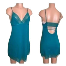 Load image into Gallery viewer, Victoria's Secret Black & Emerald Modal Nightgowns, Medium