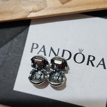 Load image into Gallery viewer, Pandora Sterling Silver Minnie Mouse Disney Clips w/ Pave CZs Set Of 2 791450cz