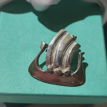 Load image into Gallery viewer, Sterling Silver Viking Ship Pendant