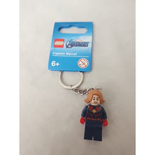 Load image into Gallery viewer, LEGO Marvel Avengers CAPTAIN MARVEL Minifigure 854064 Keychain - New