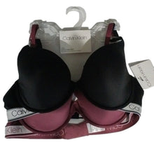 Load image into Gallery viewer, Calvin Klein 2 Pack Lightly Lined Demi Bras, Tawny Black, 38B