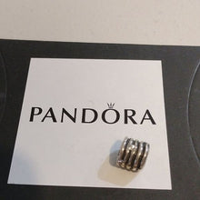 Load image into Gallery viewer, Pandora Retired Sterling Silver Line Bead with Clear Zirconia - 790182CZA