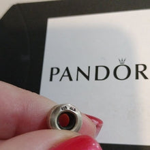 Load image into Gallery viewer, Pandora Retired Sterling Silver Line Bead with Clear Zirconia - 790182CZA
