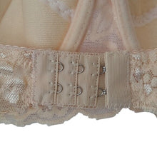 Load image into Gallery viewer, Peach Khaki Lace Push-up Bra, size XS 32B