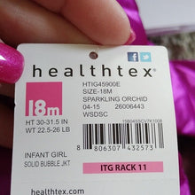 Load image into Gallery viewer, Healthtex Baby Girls Bubble Puffer Jacket, Orchid, size 18 months