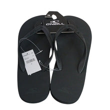 Load image into Gallery viewer, O'Neill Friction Flip Flop Sandals, Black, Size 12