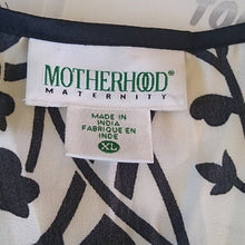 Load image into Gallery viewer, Motherhood Maternity Black +White Top, Black + Ivory, size XL