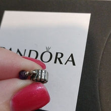 Load image into Gallery viewer, Pandora Retired Sterling Silver Amethyst February Birthstone Dangle - 790166AM
