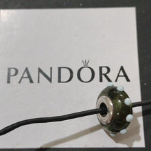 Load image into Gallery viewer, Pandora Seeing Spots Black and Light Blue Charm 790631