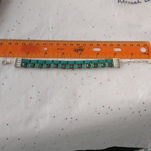 Load image into Gallery viewer, Chili Rose Beadz by Adonnah Langer "Happiness in Turquoise" Beaded Bracelet 7-8"
