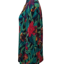 Load image into Gallery viewer, Women's Jungle Print 3/4 Sleeve Button down Tunic, size 1X