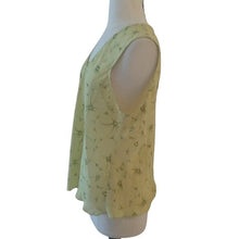 Load image into Gallery viewer, Hillard & Hanson Green Sheer Career Floral Tank, Size XL