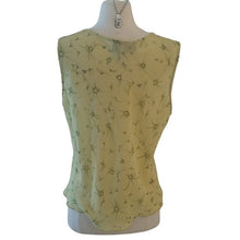 Load image into Gallery viewer, Hillard & Hanson Green Sheer Career Floral Tank, Size XL