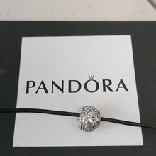 Load image into Gallery viewer, Pandora Retired Sterling Silver Swirling Heart Designer Bead - 790161