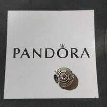 Load image into Gallery viewer, Pandora Retired Sterling Silver Hypnotic Bead with Amethyst Zirconia - 790432ACZ