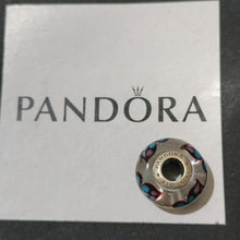 Load image into Gallery viewer, Pandora Retired Sterling Silver Blue Butterfly Kisses Murano Glass Bead - 791622