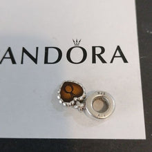 Load image into Gallery viewer, Pandora Retired Brown Enamel Pandora Forever Dangle - 790471E10