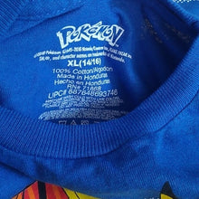 Load image into Gallery viewer, Boy's Pokemon Character T-shirt, Royal Blue XL 14/16