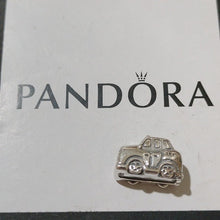 Load image into Gallery viewer, Pandora Retired Sterling Silver Taxi Travel Bead with Yellow Enamel - 791221EN20