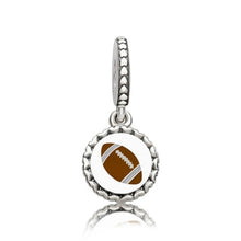 Load image into Gallery viewer, Pandora Sterling Silver Football Engraved Dangle Sports Charm Eng792018_5