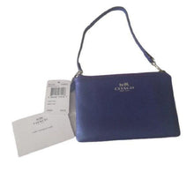 Load image into Gallery viewer, Coach SV/Metallic Purple Iris Corner Zip Wristlet
