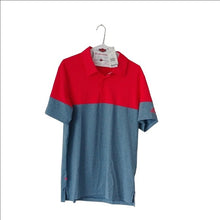 Load image into Gallery viewer, Adidas Golf Ult Blocked Polo, Dark Marine/Shock Red, Size Medium