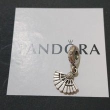Load image into Gallery viewer, Pandora Hearts Aflutter Retired Sterling Silver Fan Dangle Bead - 791110