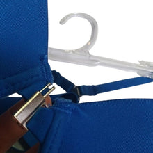 Load image into Gallery viewer, Tart Noir Collections Blue Front-close T-back Bra, 36C