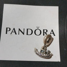 Load image into Gallery viewer, Pandora Sterling Silver Gondola Dangle Travel Bead with Clear Zirconia -791143cz