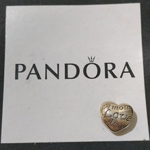 Load image into Gallery viewer, Pandora Retired Sterling Silver Language of Love Heart Charm - 791111