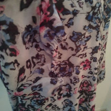 Load image into Gallery viewer, Chaps Women's Long Sleeved Watercolor Floral Blouse, Large