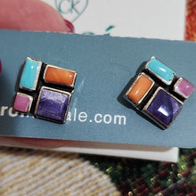 Load image into Gallery viewer, Croi Kinsale Colorful Geometric Earrings By Emilio Sotelo