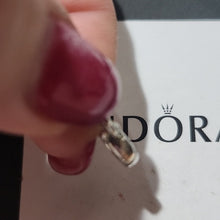 Load image into Gallery viewer, Pandora Retired Sterling Silver Sparkling Stiletto Shoe Dangle Charm 791536cz