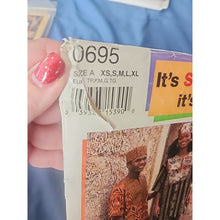 Load image into Gallery viewer, Simplicity African Heritage Dashiki Kaftan Pants, Hat, 0695 SIZE A XS-XL Uncut