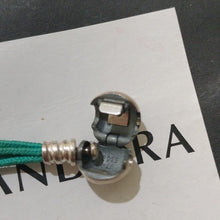 Load image into Gallery viewer, Pandora Teal Multi-Strand Fabric Bracelet 590715CTU-S 6.7"