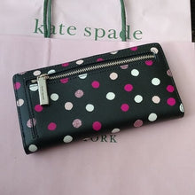 Load image into Gallery viewer, Kate Spade Staci Glimmer Dot Large Printed Card Case Wallet