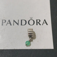 Load image into Gallery viewer, Pandora Retired Sterling Silver Chrysoprase May Birthstone Dangle - 790166CH