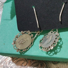 Load image into Gallery viewer, Sterling Silver+ Moonstone Earrings on French Hooks