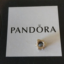 Load image into Gallery viewer, Pandora Sterling Silver Four Petal Flower Clear CZ Charm 790260CZ